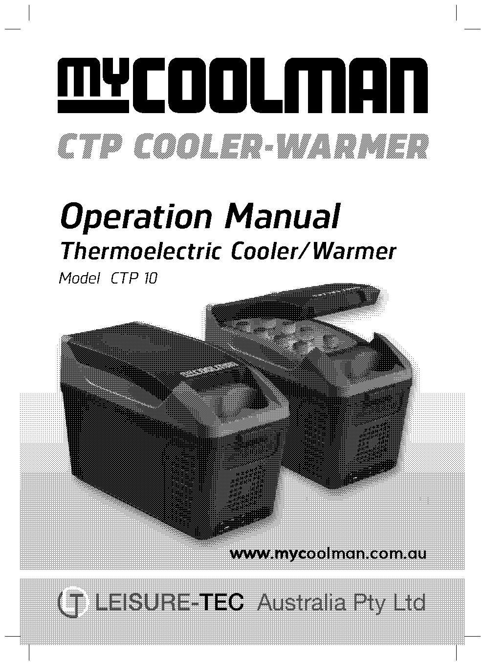 instruction manual coleman thermoelectric cooler